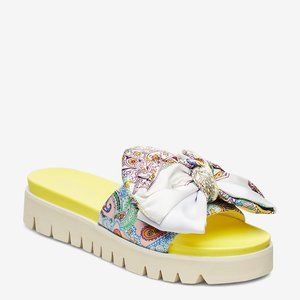 Ilse Jacobsen Slip On Sandals with Bow NWOT